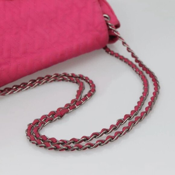 PRADA Chain Shoulder Bag Nylon Pink Auth - Picture 9 of 16